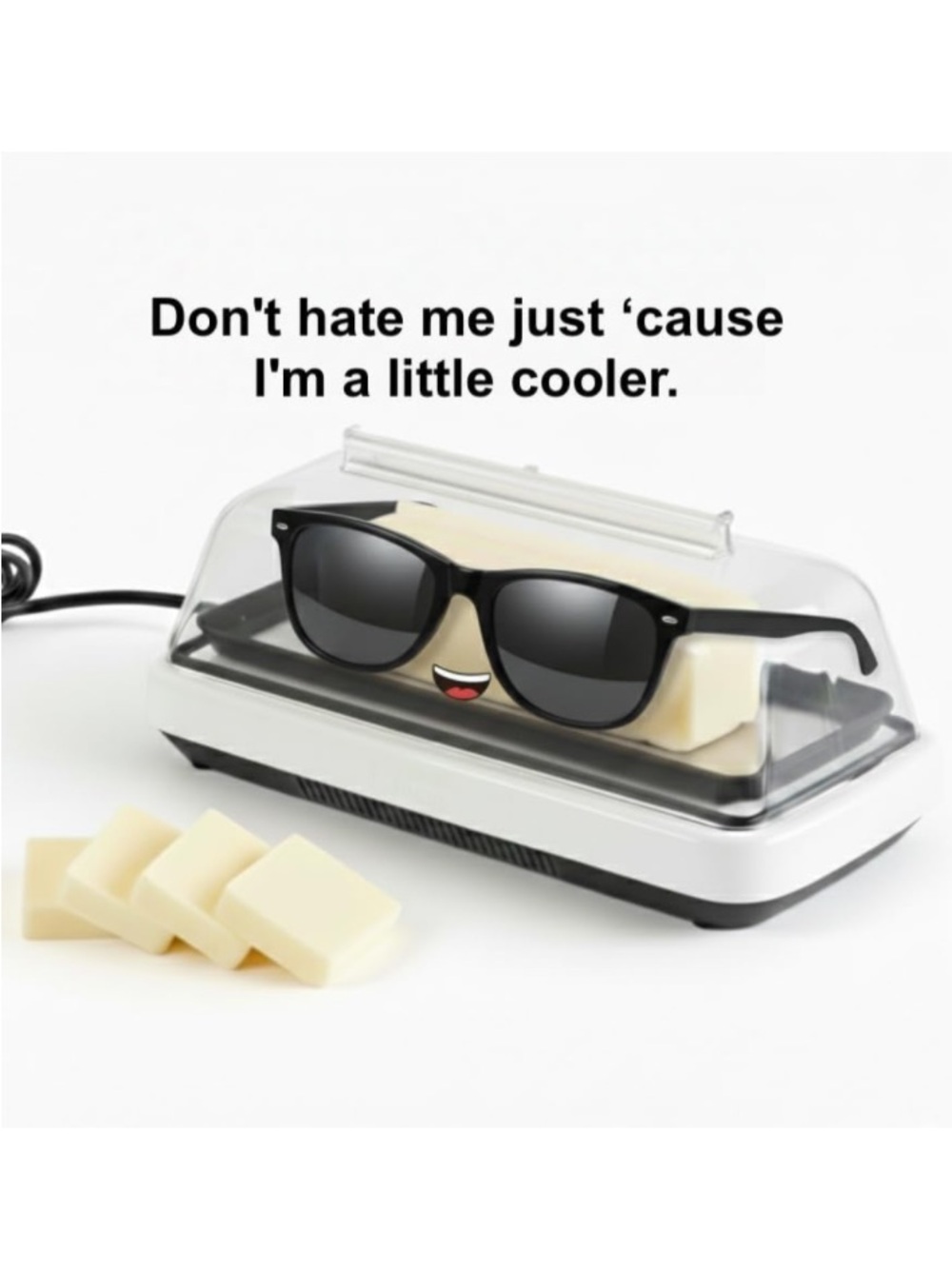 Smart Butter Dish Keeps Butter Cool, Fresh & Convenient On The Counter, White - Picture 2 of 9